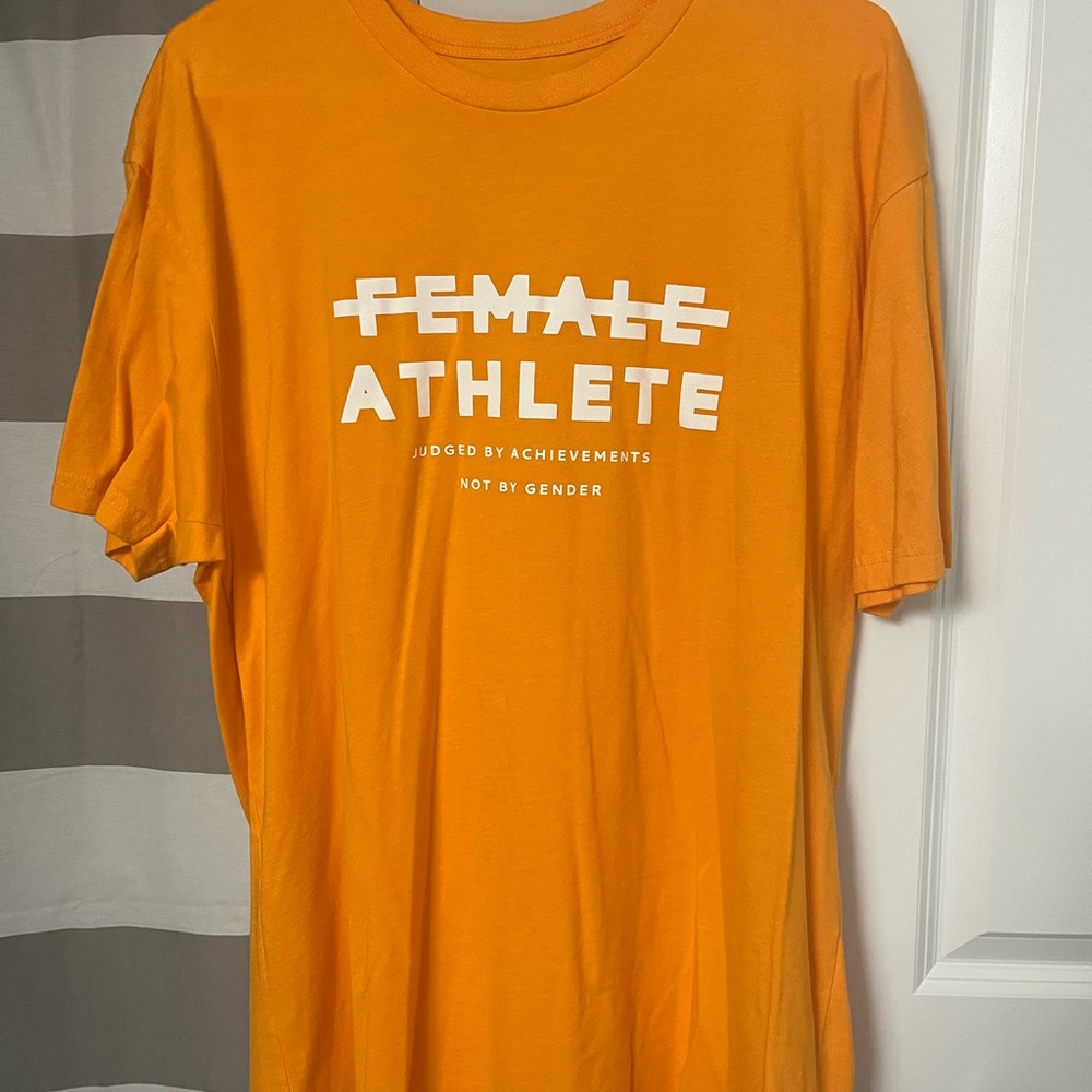 Orange Graphic Tee - Female Athlete
